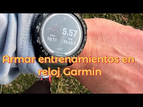 Cómo armar un entrenamiento en un reloj Garmin