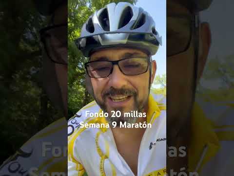 Fondo 20 millas semana 9 prep para maratón