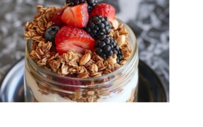 Desayuno Energético de Granola con Banano